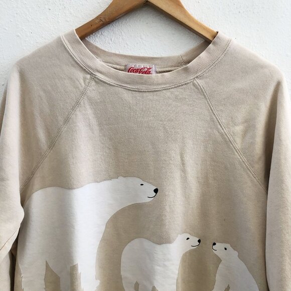 WILDFOX  Coca Cola Polar Bear Sweatshirt Size Small - Picture 4 of 10